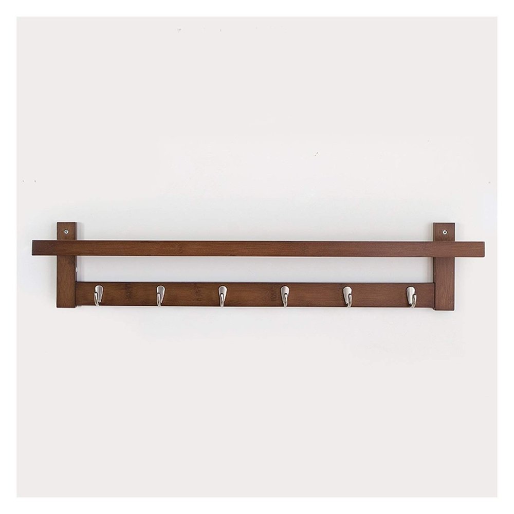 rUrEu Wall Mounted Coat Rack, Coat Rack Hangers Wall Mounted with Storage and Metal Hook, Decorative Wall Frame, Suitable for Entryway Bathroom Bedroom/6 Hooks