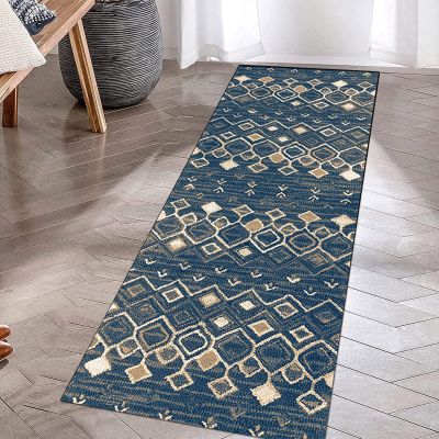 GRAPKS Long Narrow Hallway Runner Rugs60cm/70cm/80cm/100cm WideIndoor Outdoor Corridor/Kitchen/Bedroom Runners Carpet Rubber Backing Doormat Runner (Size : 3.3 ft x 16.4 ft)