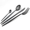 Silverware Set, 20PCS Matte Cutlery Set Knife Dessert Fork Spoon Dinnerware Set Stainless Steel Tableware Set Kitchen Dinner Set Serves for 4 Dishwasher safe (Color : Black Gold) view 4