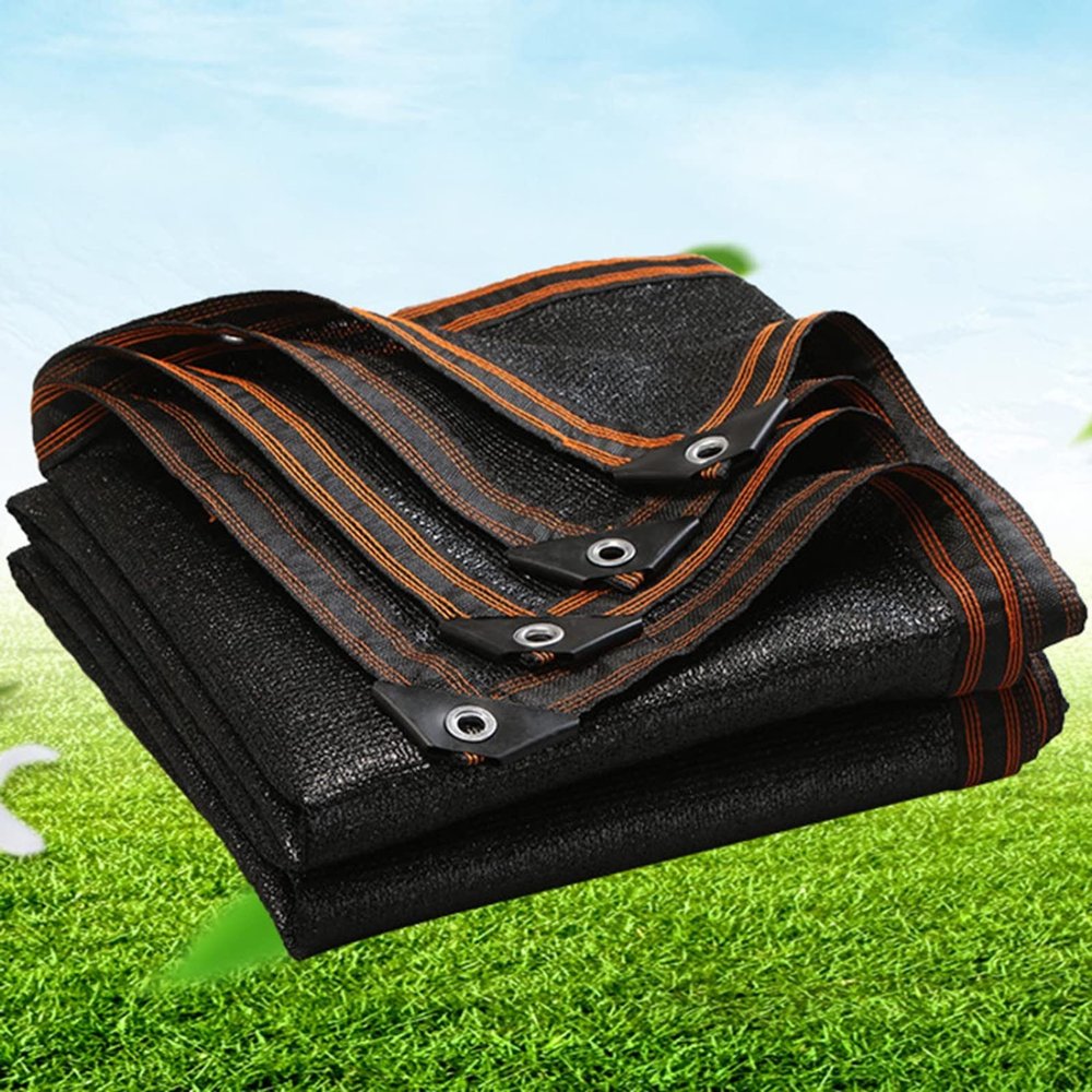 YHBZ Large Sunblock Shade Net,Sun Shade Netting Windows,Windproof Durable Mesh Tarp,Anti-Aging Shade Sails,Greenhouse Plant Shade Covers,Customizable,2x4m(7 * 13ft)