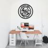 Badger Steel USA - Wedding Monogram - Metal Wall Art - 18" X 18" - White view 1