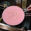 1pc Silicone Grease Separator Grease Splatter Kitchen Splatter Iron Skillet Lid Deep Fryer Sieve Oil Cover Oil Cooking Cover Skillet Lid Splatter Cover Oil Splash Oil Net Silicone view 2