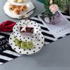 2-tier Cake Stand Ceramic Serving Tray Birthday Party Afternoon Tea Fruit Plate Dessert Cupcake Stand (Color : White, Size : 27.5 * 25.5cm) view 3