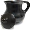 Chocolate or Water Pitcher Carafe 2.5 Liters Black Clay 100% Handcraft Unglazed Made in Colombia Enhance Food Flavor Ancestral Cousine view 1