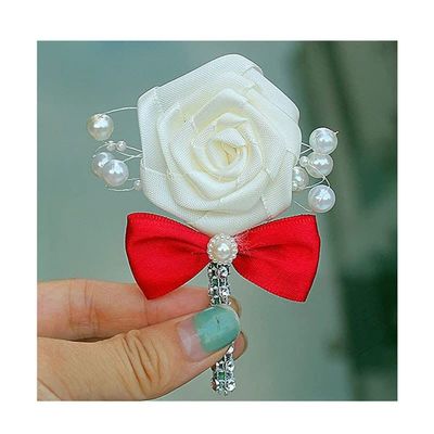 Wrist Corsage Boutonniere Wrist Flower Men Boutonniere 1 Piece Wedding Boutonniere Artificial Wedding Corsage Prom Party Man Suit Decoration WEWYQSJXBXF-220804(Color:F,Size:10 PCS)
