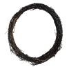 BESTOYARD 3pcs Halloween Black Vine Ring Halloween Home Decor Halloween Garland Black Frames Artificial Garland Window Holiday Grapevine Wreathes DIY Wreath Making Frame DIY Garland Ring view 2