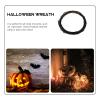 BESTOYARD 3pcs Halloween Black Vine Ring Halloween Home Decor Halloween Garland Black Frames Artificial Garland Window Holiday Grapevine Wreathes DIY Wreath Making Frame DIY Garland Ring view 4