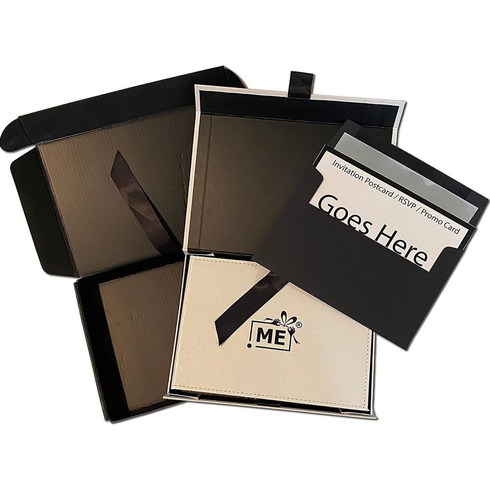Gigeo Video Greeting Card (Pack of 5), Video Brochure, 4GB Memory, Rechargeable LCD Screen Digital Brochures for High-end Events (White)