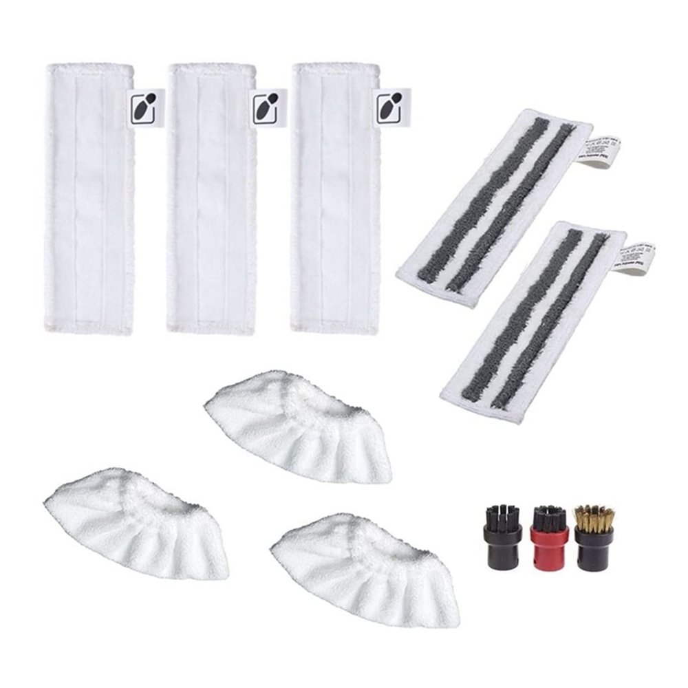LANGshaw Accessories Compatible for Karcher Steam Cleaner Compatible for Easyfix SC2 SC3 SC4 SC5 Wipers Floor Nozzle Cloths Mop Round Brushes Spare Parts Leisurely