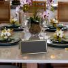 Hemoton 100pcs Elegant Blank Place Cards for Weddings and Events Foil Reserved Signs Decorative Table Name Cards for Banquets Parties and Restaurants view 2