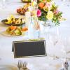 Hemoton 100pcs Elegant Blank Place Cards for Weddings and Events Foil Reserved Signs Decorative Table Name Cards for Banquets Parties and Restaurants view 3