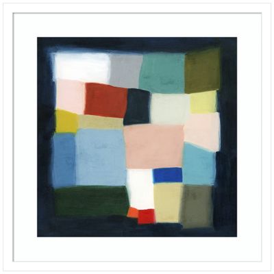 Amanti Art Framed Wall Art Print 21x21 Chromatic Cube I by Grace Popp, Abstract Wall Art, Modern Contemporary Decor, Medium Poster Painting Artwork for Living Room, Bedroom, Bathroom, Kitchen, Office