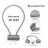 1 Piece 16 Inch Magnetic Decorative Curtain Holder Curtain Clip Hook Curtain Tie Decorative Home Accessories,Light Brown,40CM view 3