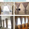 1 Piece 16 Inch Magnetic Decorative Curtain Holder Curtain Clip Hook Curtain Tie Decorative Home Accessories,Light Brown,40CM view 4