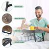 2 Pack Bed Tray Table Breakfast Trays Serving Tray Bamboo Bed Laptap Floding Legs with Handles and Phone Holders view 4