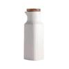 olive oil and vinegar dispenser cruet bottles Ceramic Olive Oil Vinegar Bottle Dispenser 400ML Oil storage bottle Handcrafted Ceramic spice bottle (Color : White) view 1