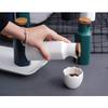 olive oil and vinegar dispenser cruet bottles Ceramic Olive Oil Vinegar Bottle Dispenser 400ML Oil storage bottle Handcrafted Ceramic spice bottle (Color : White) view 2