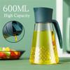 olive oil and vinegar dispenser cruet bottles Automatic Opening Closing Oil Bottle Leakproof Condiment Container Plastic Seasoning Kitchen Olive Oil Dispenser Bottles view 3