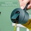 olive oil and vinegar dispenser cruet bottles Automatic Opening Closing Oil Bottle Leakproof Condiment Container Plastic Seasoning Kitchen Olive Oil Dispenser Bottles view 4