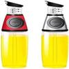 KDLK Olive Oil and Vinegar Dispenser Cruet Bottles 500ml Quantitative Press Oil Bottle Dispenser Measurable Glass Oil Bottle Seasoning Container for Kitchen Cooking Tools (Color : A) view 2