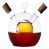 olive oil and vinegar dispenser cruet bottles 2 In 1 Glass Oil And Vinegar Bottles Of Soy Sauce Vinegar Bottle Kitchen Supplies Glass Bottle Kitchen Oil Bottle (Color : A) view 1