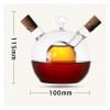 olive oil and vinegar dispenser cruet bottles 2 In 1 Glass Oil And Vinegar Bottles Of Soy Sauce Vinegar Bottle Kitchen Supplies Glass Bottle Kitchen Oil Bottle (Color : A) view 2
