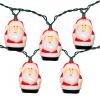 10 Light Santa Head Light Set - 8.5Ft Christmas Santa Claus Decorations String Lights with 10 Santa Claus Decorations Lights, Santa Claus Novelty Fairy Lights for Party Kid's Room Xmas Tree Decor view 1
