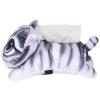 Alvinlite Cute Animal Tissue Box Cover Cartoon Animal Paper Holder Napkin Box Storage for Car Home Bathroom(Cat-Grey) view 3