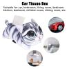 Alvinlite Cute Animal Tissue Box Cover Cartoon Animal Paper Holder Napkin Box Storage for Car Home Bathroom(Cat-Grey) view 4