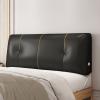 Bed Backrest Pillow King Size Wedge Cushion Upholstered Headboard Cushion Lumbar Support Pillow for Sitting Up in Bed Back for Reading Relaxing,B,with headboard 35.4"/90cm view 1