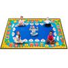 ABCarpet Classroom Rug Kids Carpet 7'6" x 13'1" Blue Library Carpet ABC Educational Elementary School Daycare Nursery Rug ABC Numbers Reading Alphabet Classroom Area Rug view 1