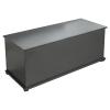 Goujxcy Storage Chest Trunk, Modern Lift Top Wood Chest Box Organizer with 2 Safety Hinges Sturdy and Large Storage Trunk for Bedroom and Living Room (Black) view 3
