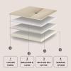 Bed Backrest Pillow King Size Wedge Cushion Upholstered Headboard Cushion Lumbar Support Pillow for Sitting Up in Bed Back for Reading Relaxing,A,No headboard 53"/135cm view 3