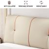 Bed Backrest Pillow King Size Wedge Cushion Upholstered Headboard Cushion Lumbar Support Pillow for Sitting Up in Bed Back for Reading Relaxing,A,No headboard 53"/135cm view 4
