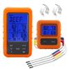 Digital Instant Read Meat Thermometer Wireless Meat Thermometer with Four Meat Prob Meat Cooking Thermometer Probe for BBQ Grilling Smoker Baking Turkey view 1