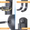 Motorcycle Helmet Holder Wall Mount 180 Degree Rotation Metal Bike Helmet Rack Mount Bicycle Helmet Display Stand Hanger with 2 Hooks Accessories for Motorcycle Baseball Rugby Helmet - Gray, 1 Pcs view 3