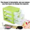 44595 Layer Drawer Organizer, Fnishing Box Plastic Storage Box Plastic Storage Jewelry[3 Layers Green] view 4