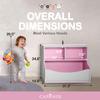 CAPHAUS Kids' Toy Storage Organizer, Open Storage Cubby, Multifunctional Book and Toy Storage Cabinet, Book and Toy Storage Shelf for Nursery, Playroom, Closet, Home Organization Toy Bookcase view 2