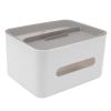 Alvinlite Rectangular Tissue Box Cover Multifunctional Tissue Box Holder with Stationery Remote Control Box Tissue Pen Remote Organizer for Home Office Desk(White) view 1