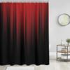 AAtter Red and Black Shower Curtain Ombre Dark Gothic Goth Mens Cool Anime Adults Boys Modern Abstract Extra Long XL Large Home Bathroom Decor Bathtub Set with 12 Hooks, 72x84, Gradient view 2