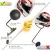 Motorcycle Helmet Holder Wall Mount 180 Degree Rotation Metal Bike Helmet Rack Mount Bicycle Helmet Display Stand Hanger with 2 Hooks Accessories for Motorcycle Bike Baseball Rugby - Gray, 2 Pcs view 4