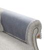 MINJIATEX Couch arm Covers,Non-Slip lace Sofa arm Covers Set of 2 Washable Sofa armrests Covers for Living Room Recliner Chair arm Cover Protectors for Leather Sofa armrest slipcover (MYS-Grey) view 1