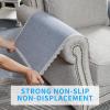 MINJIATEX Couch arm Covers,Non-Slip lace Sofa arm Covers Set of 2 Washable Sofa armrests Covers for Living Room Recliner Chair arm Cover Protectors for Leather Sofa armrest slipcover (MYS-Grey) view 4