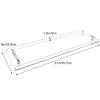 31inch Bathtub Caddy Tray,Gold Handle Clear Bathtub Caddy Tray,Acrylic Bathroom Organizer Shelf Bath tub Table Caddy Tray view 4