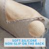 MINJIATEX Couch arm Covers,Non-Slip lace Sofa arm Covers Set of 2 Washable Sofa armrests Covers for Living Room Recliner Chair arm Cover Protectors for Leather Sofa armrest slipcover (MYS-Beige) view 3