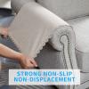 MINJIATEX Couch arm Covers,Non-Slip lace Sofa arm Covers Set of 2 Washable Sofa armrests Covers for Living Room Recliner Chair arm Cover Protectors for Leather Sofa armrest slipcover (MYS-Beige) view 4