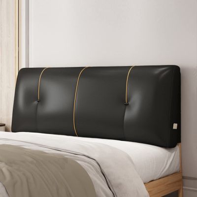 Bed Backrest Pillow King Size Wedge Cushion Upholstered Headboard Cushion Lumbar Support Pillow for Sitting Up in Bed Back for Reading Relaxing,B,with headboard 53"/135cm