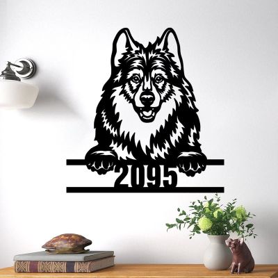 Custom Dog Address Sign Personalized House Number Sign Border Collie Metal Wall Art Border Collie Lover Gifts Dog House Decor Dog Mom Gifts Dog Owner Gift Animal Pet Address Sign 18in