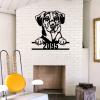 SILYHEART Beagle Wall Art with Custom House Number Funny Animal Pet Sign Modern Home Decor Personalized Front Porch Address Plaque Beagle Lover Gifts Dog Door Hanger 24in view 3