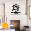 Custom Dog Address Sign Personalized House Number Sign Golden Retriever Metal Wall Art Golden Retriever Lover Gifts Dog House Decor Dog Mom Gifts Dog Owner Gift Animal Pet Address Sign 14in view 3